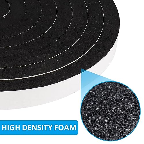 Image of DGSL Foam Weather Stripping, 2 inch x1 /8 inch, 26Ft Door Window Seal Tape | Self Adhesive Weatherstrip AC Foam Tape for Window Gaps, Door Frame, Soundproof Insulation