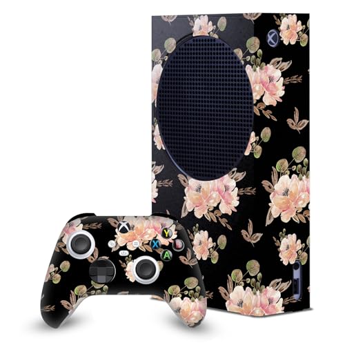 Enveloppement de console de jeu Xbox Series S et skins de manette design vintage noir
