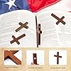 Yomirduy 50 Pack Wooden Crosses, Wall Crosses Small wooden Crosses for Crafts, Small Crosses, Easter Egg Fillers #4