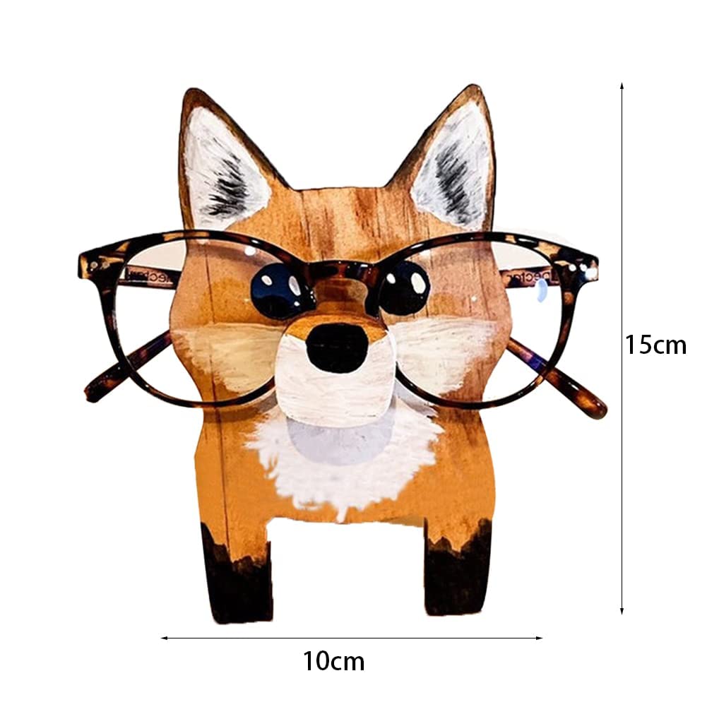 Support Lunettes En Bois Motif Animal – Forme Chat Mignon, Porte-Lunettes Artisanat, Décoration Bureau & Maison, Cadeau Original