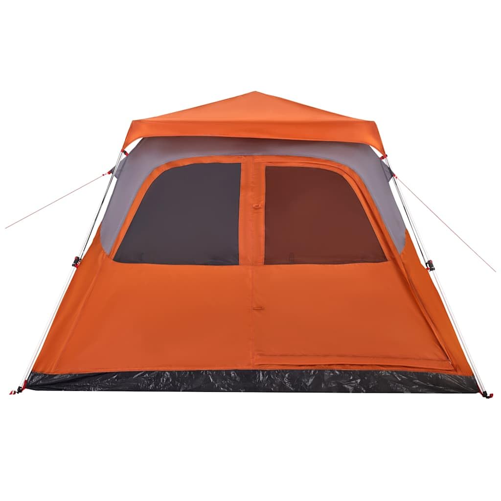 Tenda familiare a cupola per persone, blu, rilascio rapido, impermeabile, portatile, ideale per campeggio, avventure all'aria aperta