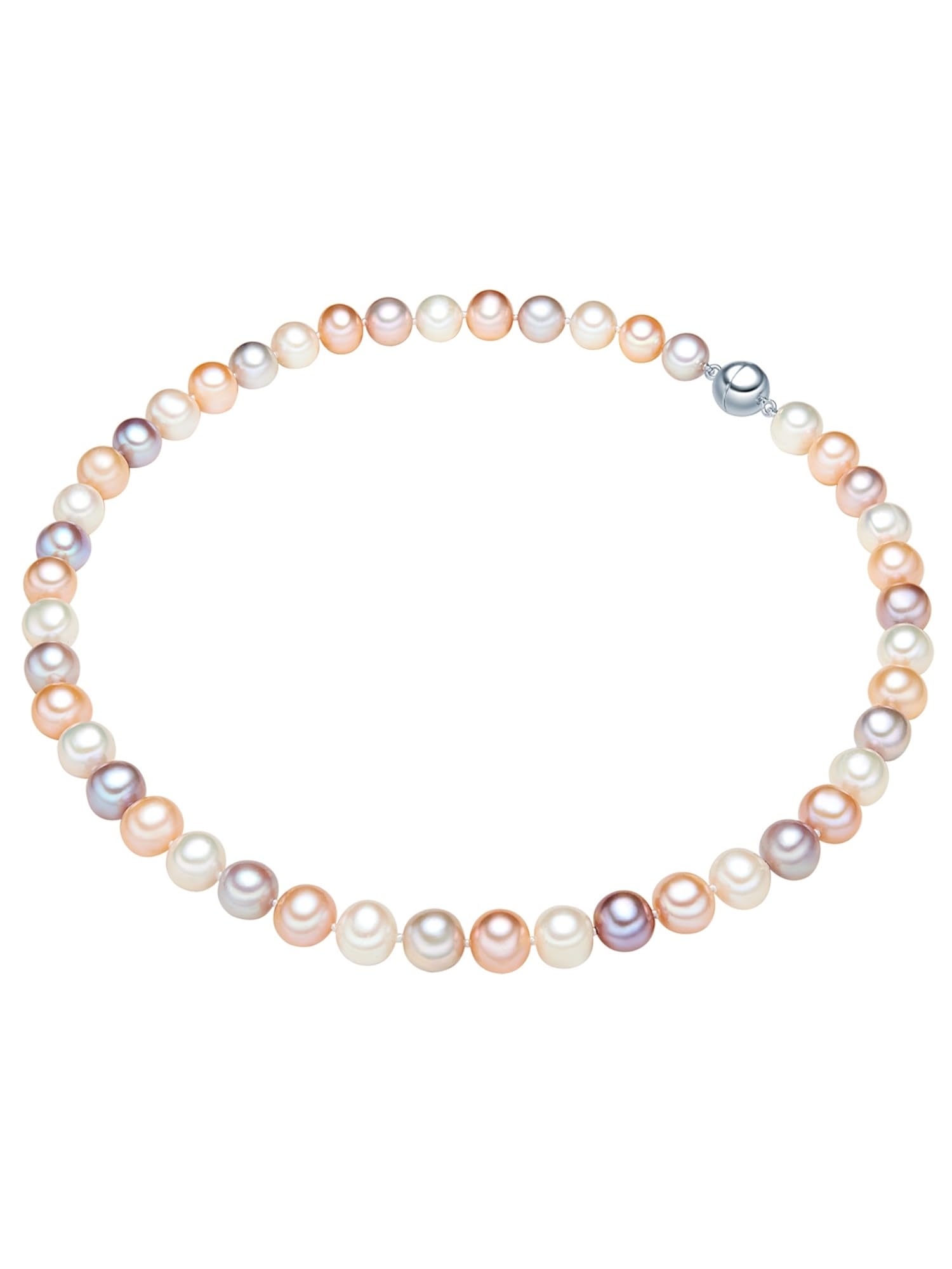 Valero Pearls Collar para Mujer Plata de ley 925 Perlas de agua dulce de cultivo