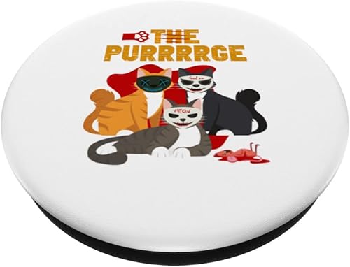 Miniatura 2 de The Purrrge Siamese Persa Sphynx Animales domésticos Cat PopSockets PopSockets intercambiables PopGrip