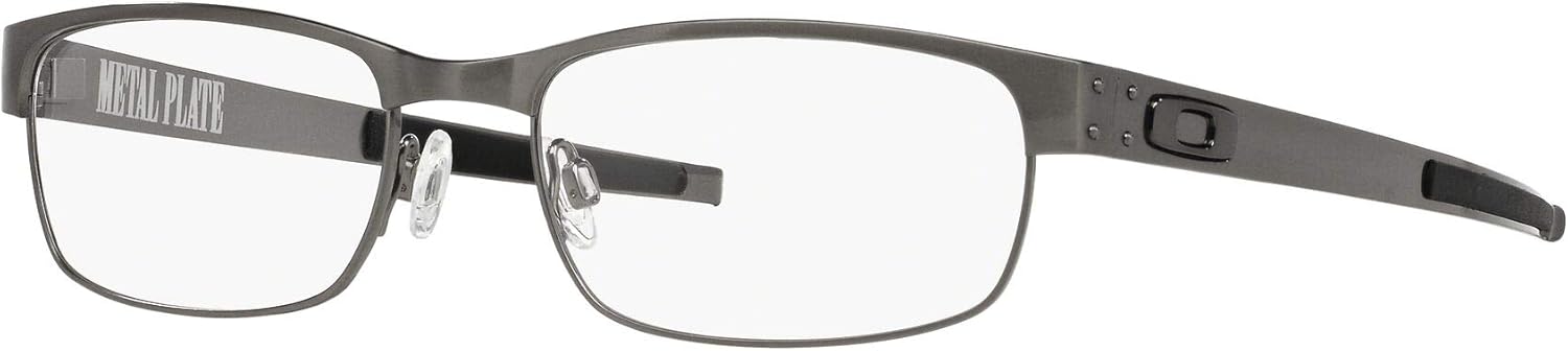 Oakley mens Ox5038 Metal Plate Titanium Rectangular Prescription Eyewear Frames