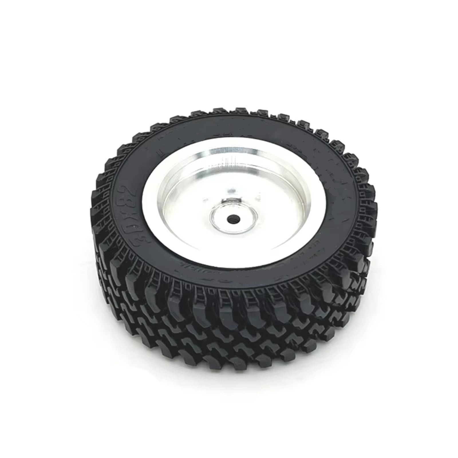 Accesorios coches RC per MN168 4 Pezzi 82mm Cerchione Metallo Set di Pneumatici Gomma 1/12 RC Accessori per Parti Aggiornamento per Auto