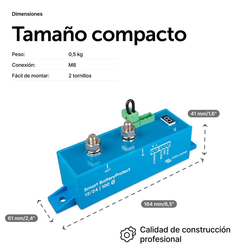 Victron Energy Smart BatteryProtect 12/24-Voltios 100 amperios (Bluetooth)