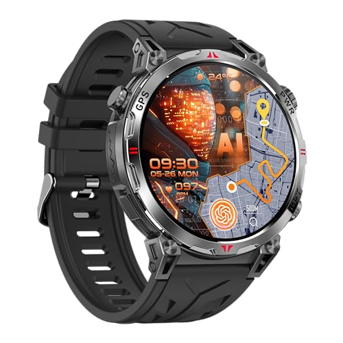 Reviews de smartwatch gps más recomendados. 47 Mingdaln Reloj Inteligente Hombre con GPS, 1.56' AMOLED Smartwatch con Llamadas Bluetooth/Brújula/3 ATM/650mAh, Smart Watch con 100+ Modos...