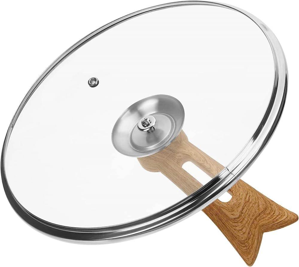 Glasdeckel, transparent, Topfdeckel, Glaspfannenabdeckung, Kochgeschirr, Ersatzdeckel, Kochgeschirr, Glasabdeckung, praktische Topfabdeckung, Pfannendeckel, praktischer Topfdeckel,