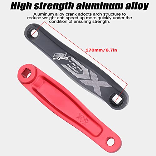 JCQIGOA Pédalier pour VTT 1 x Pédalier conique carré 104 BCD 170 mm Manivelle 32/34/36T