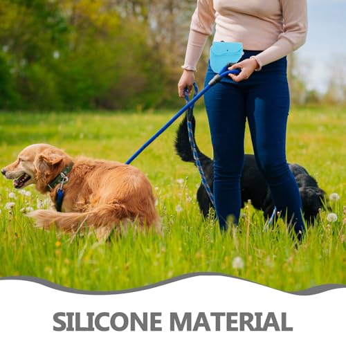 Bolsa de entrenamiento para perros de silicona para evitar caídas de premios secos con imán 4