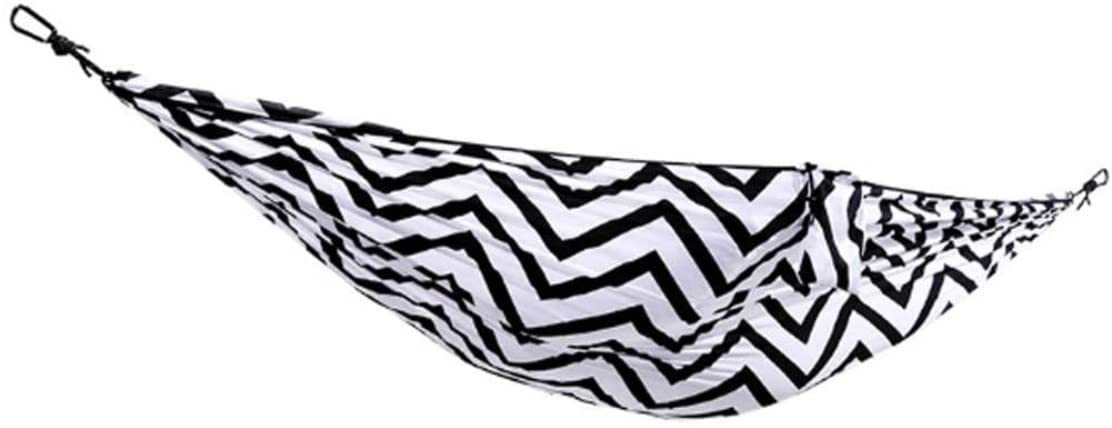 Hamak Hamaki Przenośny Ogród Hamak Kryty Huśtawka Wiszące Krzesło Śpi Krzesło Outdoor Leisure Korzystanie Kemping Wiszące Hamac Hamak kempingowy (Color : Black)
