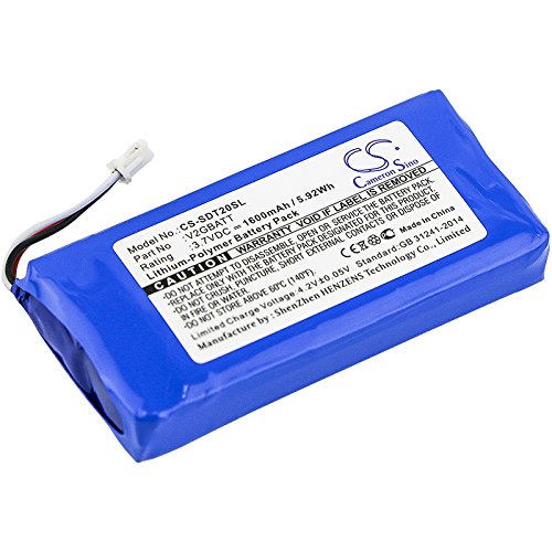 TECHTEK Batteria 2000mAh Per Kaba Programmer 1460 – Sostituisce 132-512886 E 1460-16, Ni-MH 2.4V, Colore Azzurro