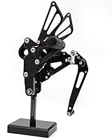 Vista 4 de FXCNC CNC FZ09 MT09 Billet Juego de clavijas traseras para motocicleta, reposapiés totalmente ajustables, compatibles con FZ-09 MT-09 2013-2020