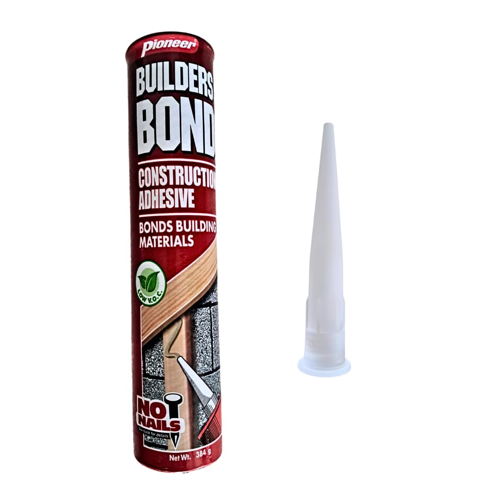 Pioneer Pro Builders Bond Construction Adhesive Bond Buiding Material | Solvent based high strength construction adhesive 384 gm Cartridge Pack of 1 (B0CBKHBVDS) Amazon Price History, Amazon Price Tracker
