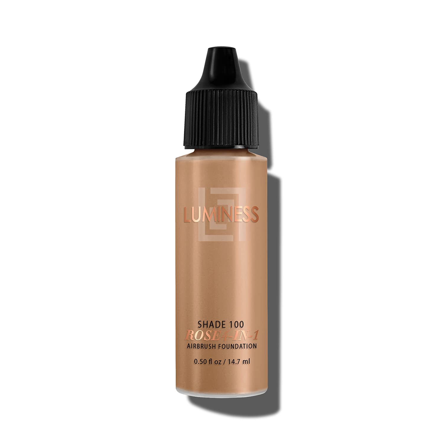 LUMINESS Rose 4-in-1 Airbrush Foundation – Shade 100, Tan, 0.50 Oz