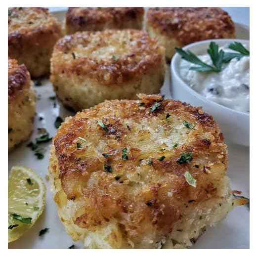 Pescatore Crab Cakes, | 14 pc | All Fresh Seafood | Jumbo Lump Crabmeat our signature Crabcake sauce herbs and spices, and the tiniest amount of panko