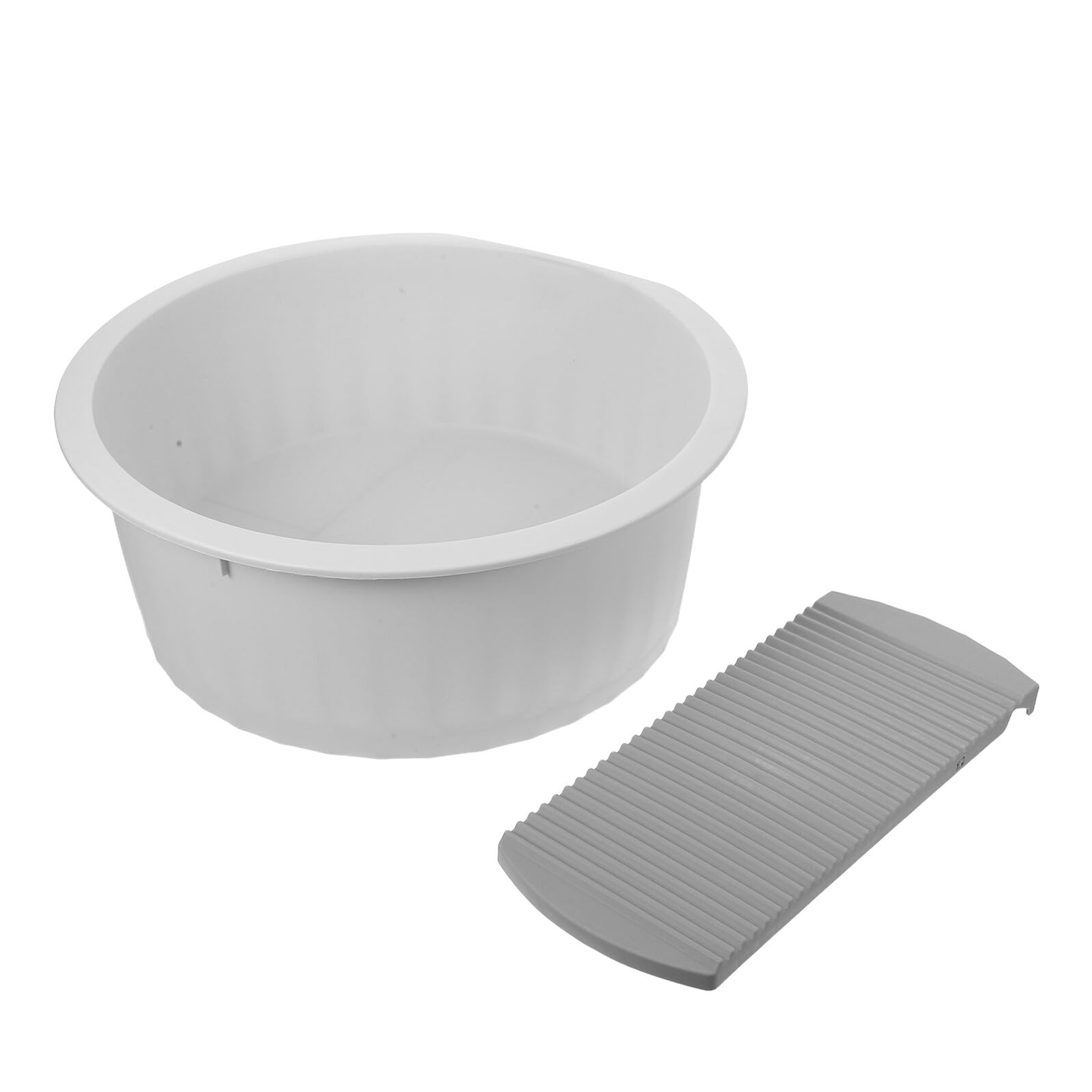 Bassine avec planche à laver intégrée en plastique épais pour linge