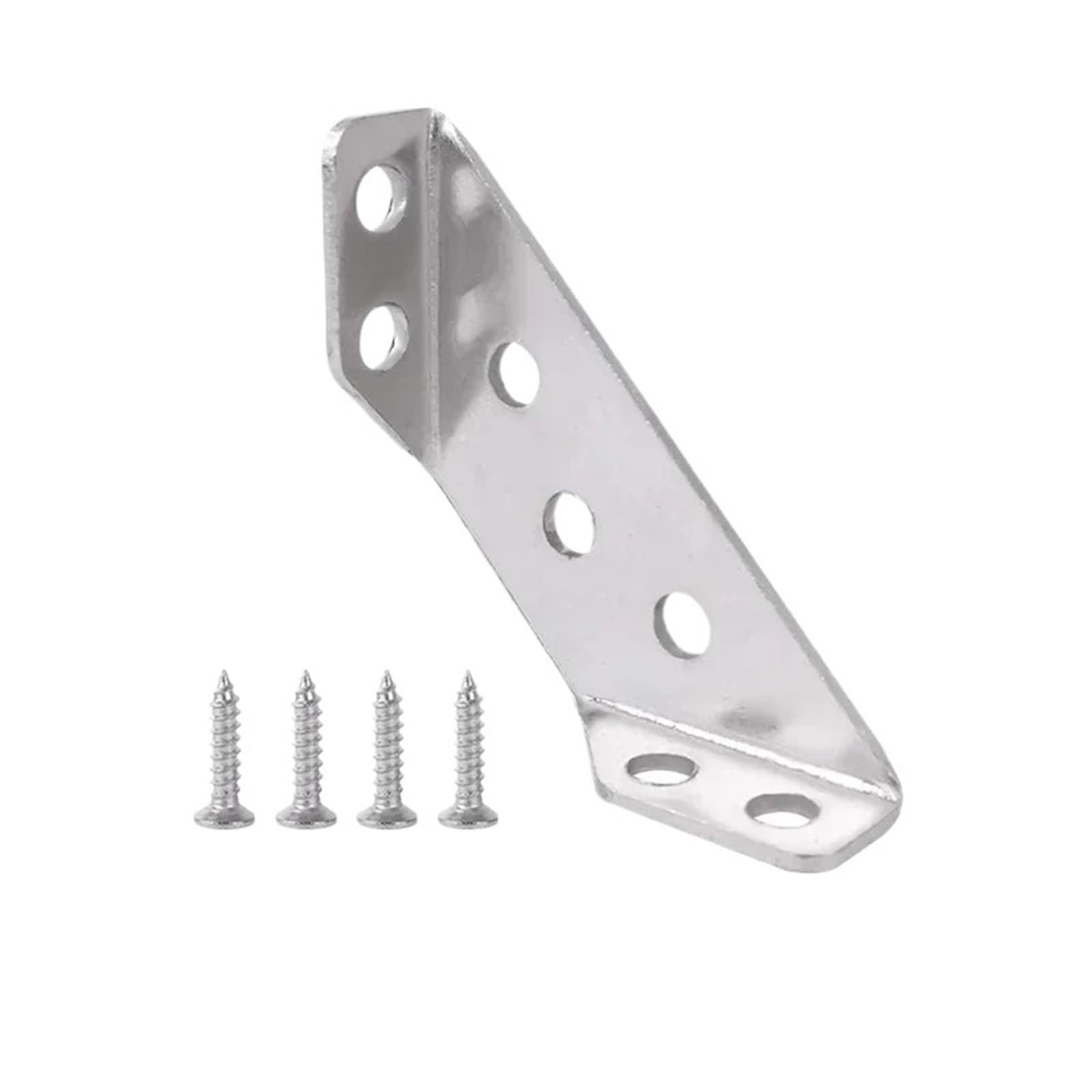 Corner Braces Brackets 20Sets Stainless Steel 90 Degree Corner Bracket with Screws for Cabinet Frame Support Fix(1 Set)