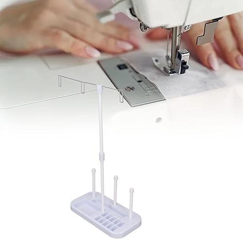 Miniatura 3 de Soporte de hilo de 3 carretes, soporte de carrete de hilo de bordado, organizador de hilo para máquinas de bordado y costura
