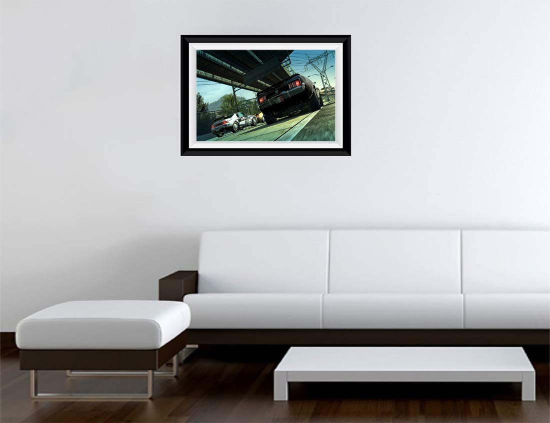 GADGETS WRAP Printed Landscape Photo Frame Style Decal Decor - Burnout Paradise Remastered 3, 30 Cm X 5 (Multicolor)