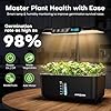 Ahopegarden Hydroponics Growing System Herb Garden: 10 Pods Indoor Garden Kit with LED Grow Light and Smart Temp & Humidity Display - Plant Germination Kit for Home Kitchen #2