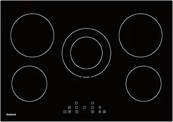 30 Inch Electric Cooktop 5 Burners,3000 Watt Dual-Ring Burner for Quick Boil,Shatterproof Glass, Keep Warm Setting, 9 Heating Level,9000W, Drop-in Electric Stove Top,Gloss Black