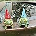 JaeyiTfu 2Pcs -Small Wizard Frog Decoration -Cute Little Frog Decoration -Resin Succulent Ornament -Wizard Frog Outdoor Patio Art Sculpture -for Garden Landscape -Patio-Lawn Lovers (2Pcs)