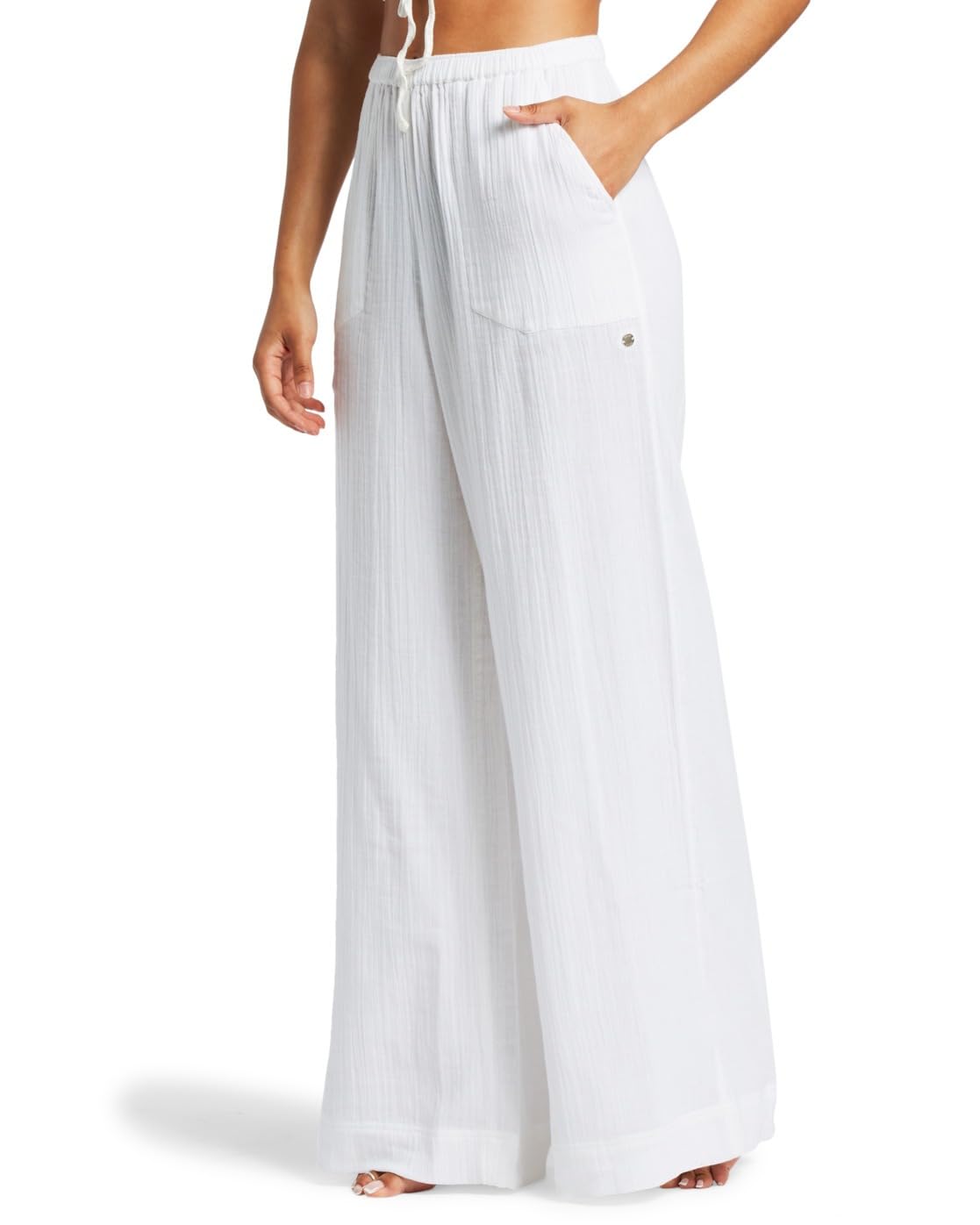 Roxy Flirty Walk - Crop top fruncido para Mujer ARJKT03393.