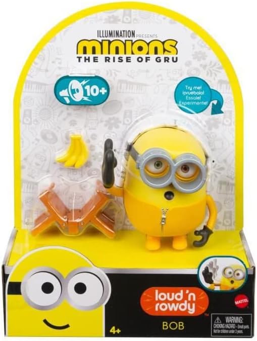 Minions Loud N’ Rowdy Bob Character Toy For Kids Ages 4 Years & Up