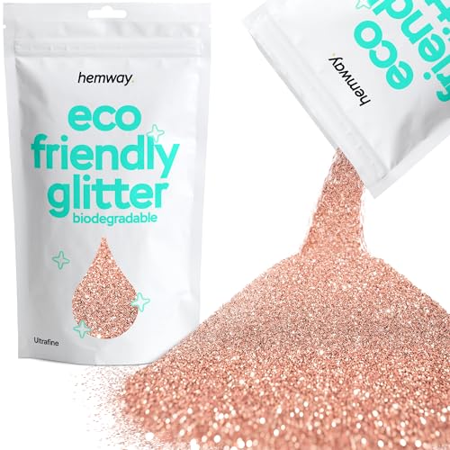 Biodegradable Glitter Rose Gold Eco Friendly Plant-Based Bio Ultrafine for Face Body Hair Craft Resin Festival Makeup Eyeshadow 100g / 3.5oz