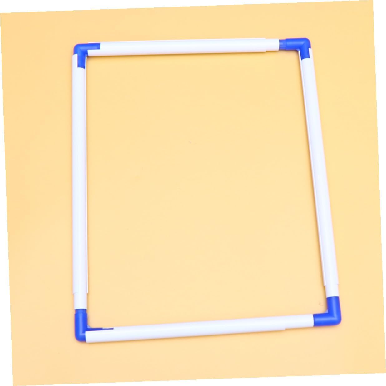 UTHCLO Portable Square Embroidery Frame Lightweight Clip Tool for Cross-Stitch Quilting Needlepoint PVC Plastic Hoop for Easy Assembly and Craft Use Random Color