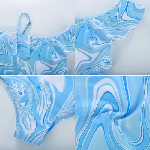 Image of GRACE KARIN Girls One Piece Swimsuits with Mesh Skirt Bathing Suit Swimwear 6-14Y