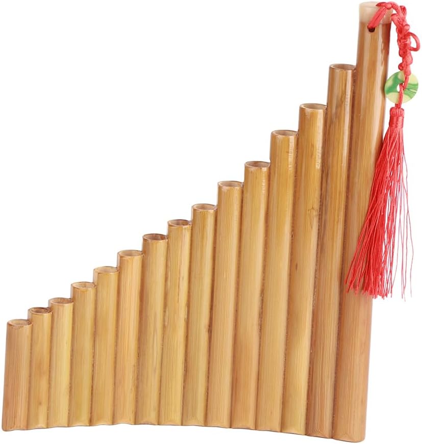 15 Key G Key Pan Flute for Beginners and Students Ideal Pan Flute Instrument for Learning Music (A)