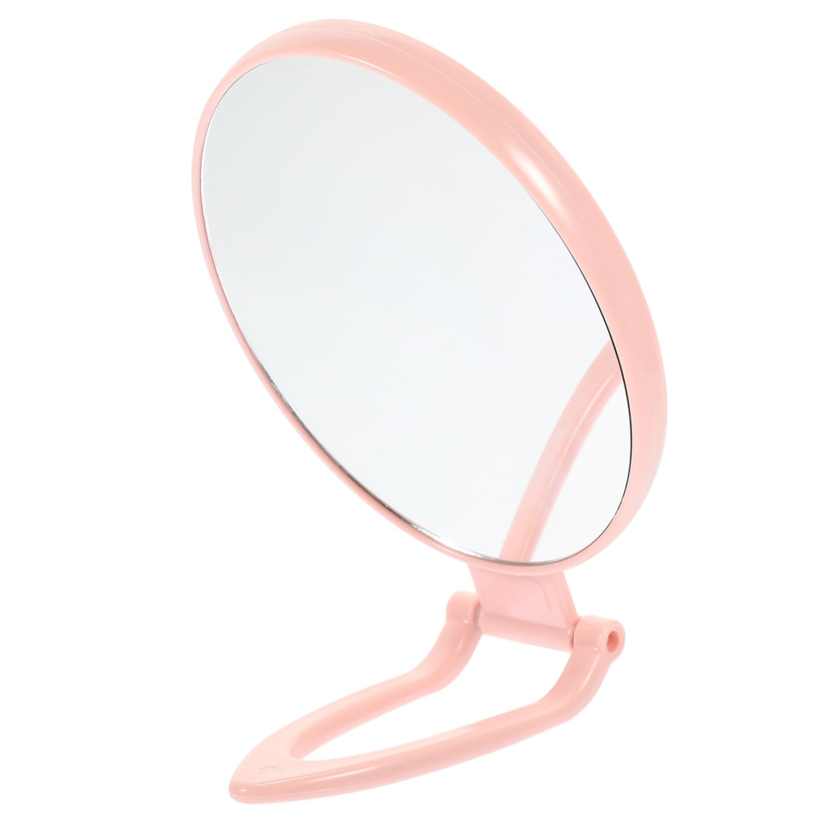 Espejo de tocador plegable Espejo redondo con luz Espejo solar portátil Espejo cosmético Espejo de maquillaje Espejo grande con luces Mango de carga Espejo de mano Miss Espejo de aluminio plegabl