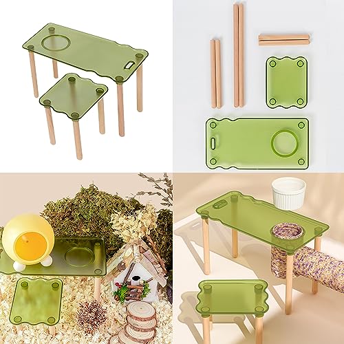 Plateforme pour hamster créant un coin repas surélevé - 3