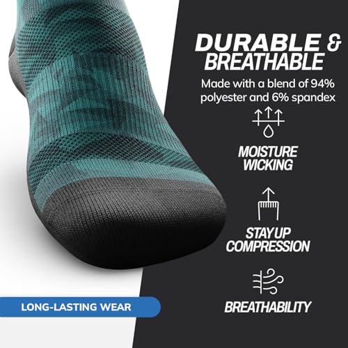 Outway Knee High Compression Socks for Men & Women, Moisture-Wicking Athletic Long Socks, Colorful and Comfortable Fit3
