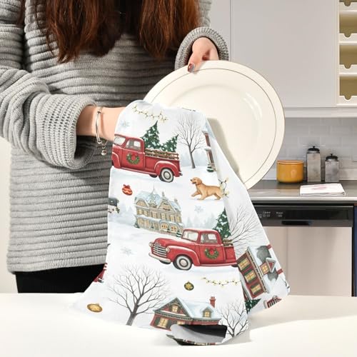 Torchons de Noël vintage mignons idée cadeau maison 71cm