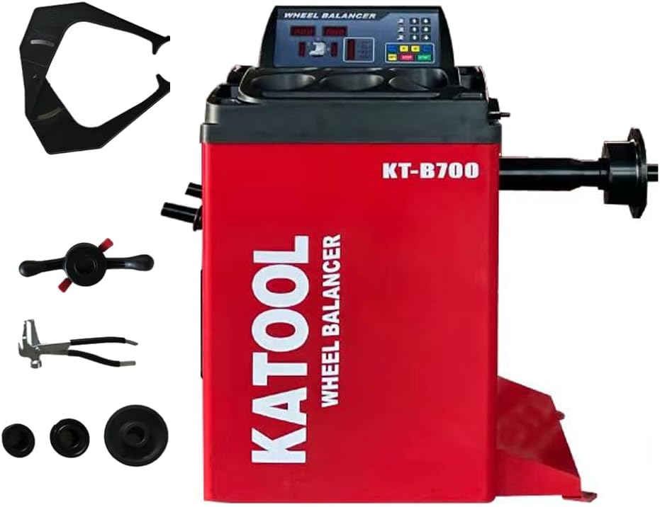 KATOOL KT-B700 Wheel Balancer with included accessories
