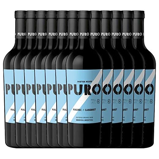 Il Puro Vino Merlot Doc Astoria Italienischer Rotwein 4 VINELLO 12er Weinpaket Rotwein - Puro Malbec Cabernet 2020 - Dieter Meier mit Weinausgießer | 12 x 0,75 Liter