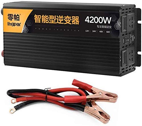 2500W 3200W 4200W 5200W Pure Sinus DC-Wandler 12V/24V AC 220~230V/USV Sektorstecker und Anschlüsse USB-Autotransformator Notebook