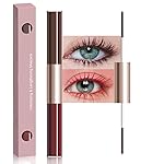 BINGBRUSH Colored Mascara Smudge-Proof, Long-Lasting, Volumizing & Lengthening,Red Burgundy Mascara Waterproof Eye Makeup for Party & Daily Looks (04-Brown&Red, 1 Count (Pack of 1))