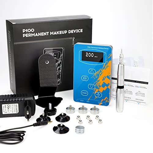 BIOMASER® Semi permanent machine kit electric professional digital machine eyebrow lip pen machine sets Black