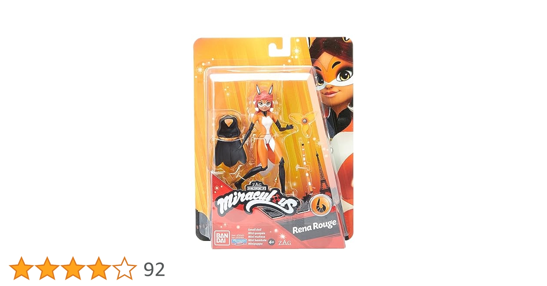 BANDAI - Rena Miraculous Ladybug ~ 10-INCH RENA ROUGE DOLL ~ Bandai