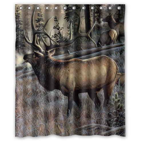 Special Custom Elk Mildrew Resistant Shower Curtain Bathroom Decor Fabric 66x72 In Buy Online In Botswana Missing Category Value Products In Botswana See Prices Reviews And Free Delivery Over P700 Desertcart