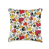 Angry Birds Bird Toss Pattern Throw Pillow