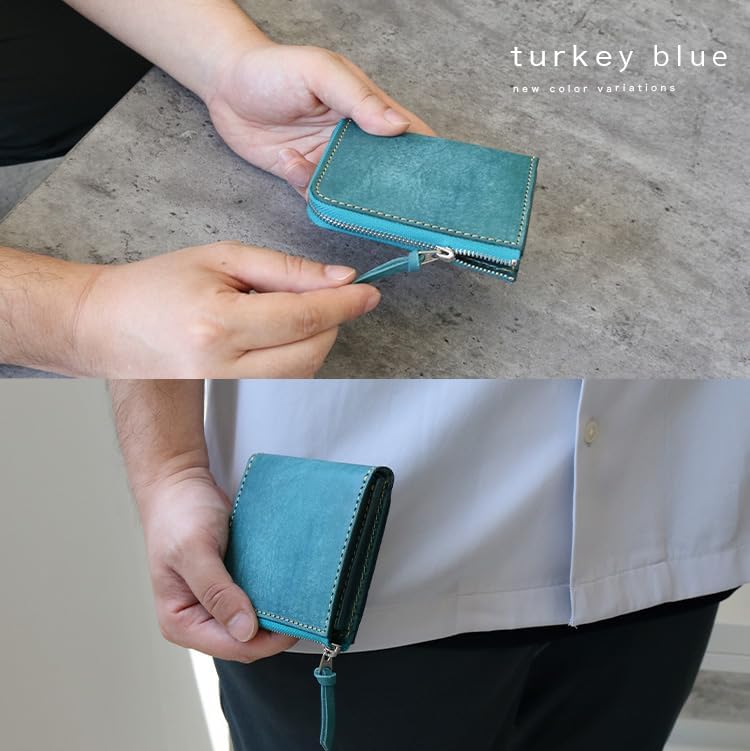 [デイズアート] L字ファスナーミニ財布 メンズ レディース 本革 イタリアンレザー IL PONTE社製 マヤレザー キャッシュレ