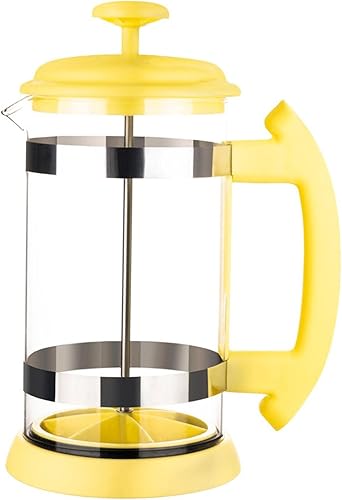 Cafetera de prensa francesa de 34 onzas, prensa de café de acero inoxidable, cafetera de vidrio de borosilicato resistente para acampar y viajes,