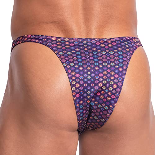 Daniel Alexander Mens Printed Design Sexy Stylish Thong Low Rise ed Bikini Hot G-String Jockstrap Lingerie Underwear2