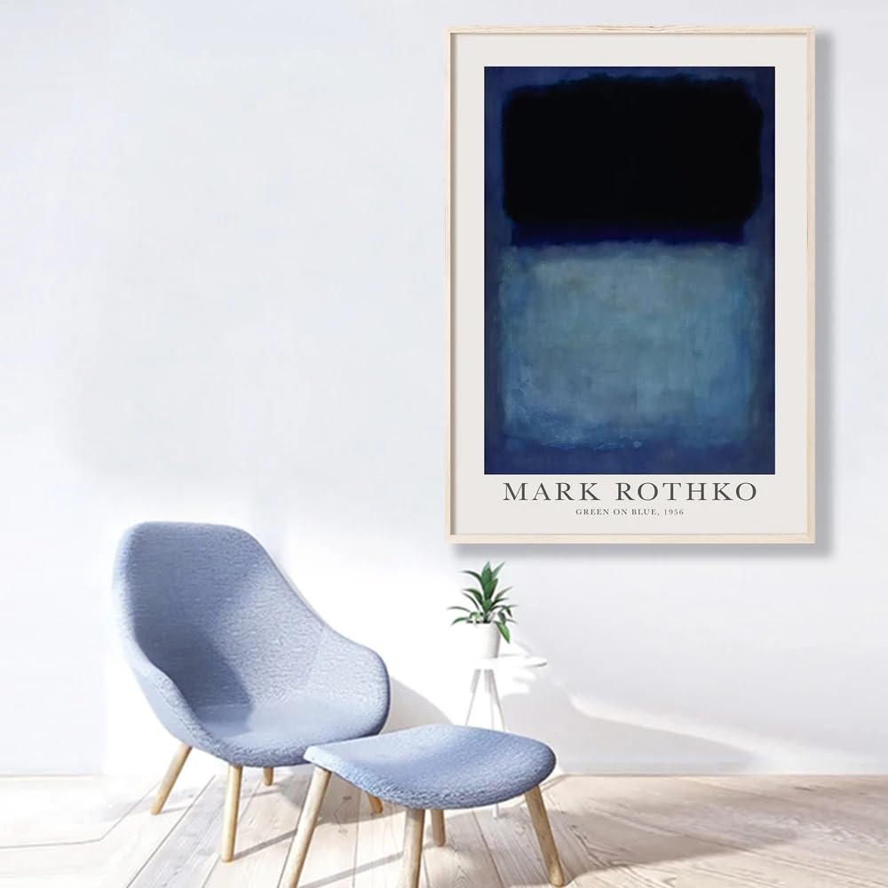 Dittelle Frameless Abstract Canvas Paintings Mark Rothko Print Graffiti Minimalism Art Posters And Prints Wall Art Pictures Living Room(70X100cm/Frameless)