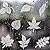 20 Pieces Large Size Anti-Collision Window Clings Assorted Leaf Shapes Stickers Transparent Alert Bird Window Decal Prevent People and Bird Strikes on Window Glass